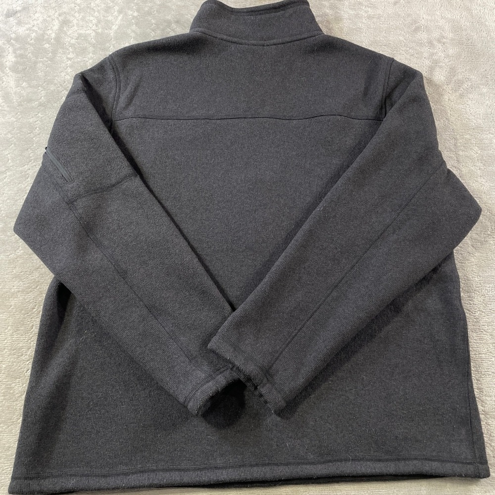 The North Face Gordon Lyons 1/4 Zip Fleece Sweater Mens XL Grey School Outdoor - Picture 8 of 11